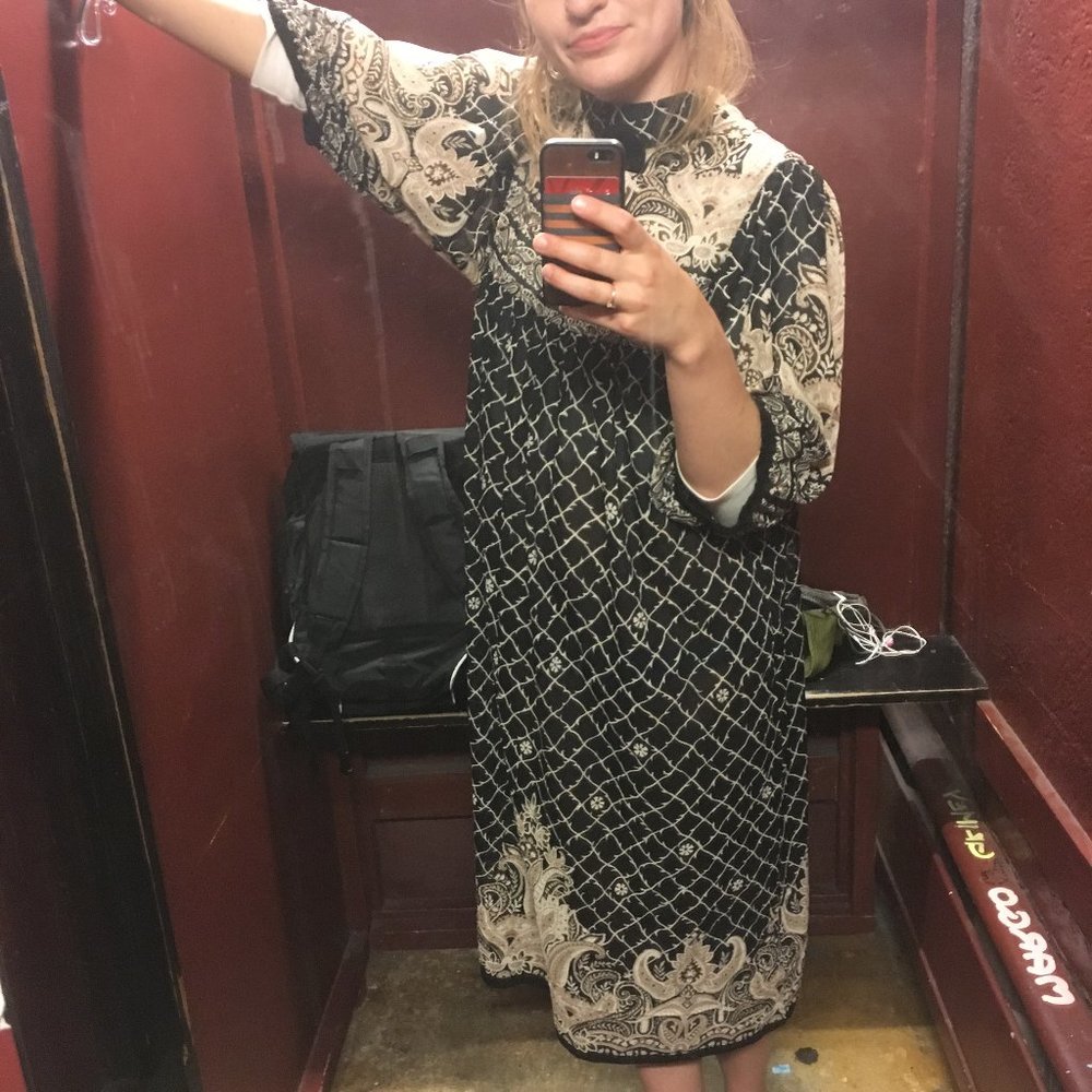 Vintage JSE Inc California semi-sheer dress - Picture 1 of 3